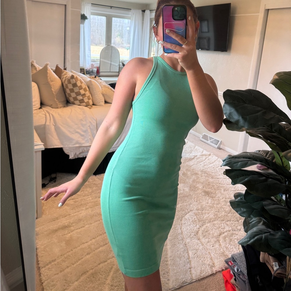 Old Navy Green Midi Dress